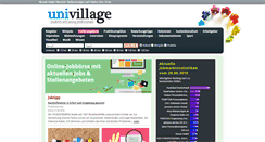 Desktop Screenshot of jobs.univillage.de
